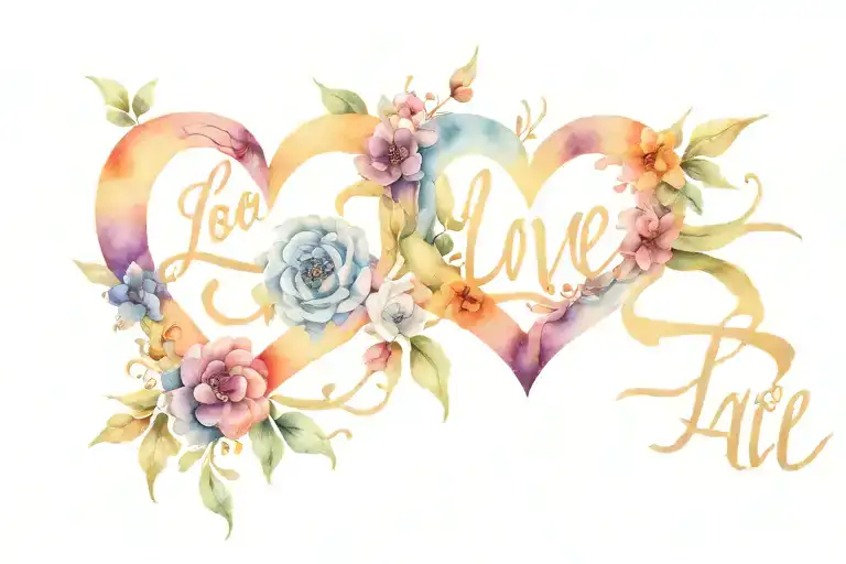 Love Conquers All in Latin tattoo design idea