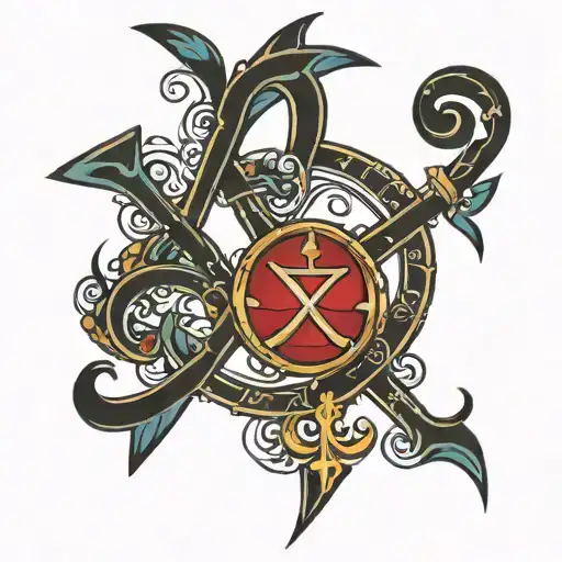 Chi rho tattoo design idea