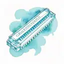 harmonica tattoo design idea