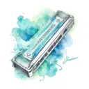 harmonica tattoo design idea