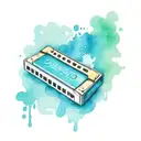 harmonica tattoo design idea