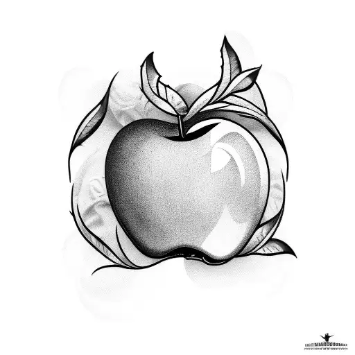 Hyper-realistic apple tattoo with black geometric shape around it | Apple  tattoo, Tattoos, Tattoo designs and meanings