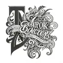 lettering tattoo slatt tattoo design idea