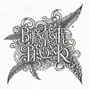 lettering tattoo design idea