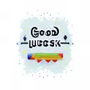 "good luck" tattoo design idea
