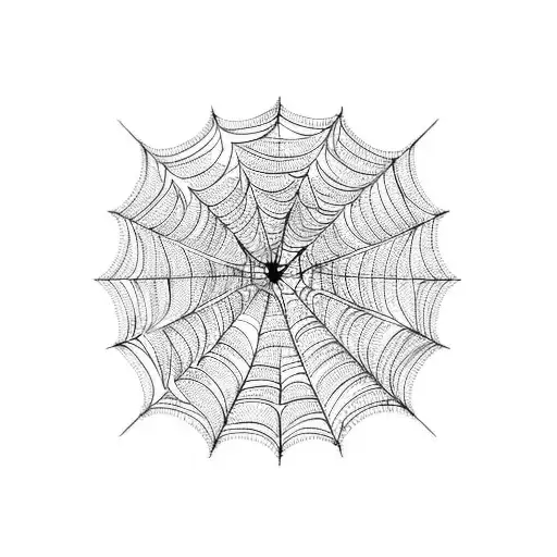 Spider Web tattoo design idea