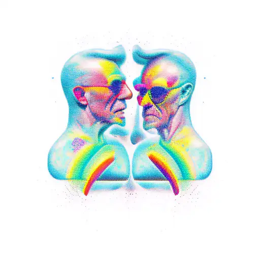 dad and son tattoo design idea