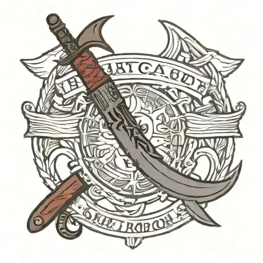 USMC ka-bar tattoo design idea