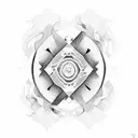 symmetry tattoo design idea