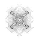 symmetry tattoo design idea