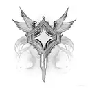 Wing tattoo design idea
