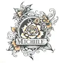 the name "MICHELLE" tattoo design idea