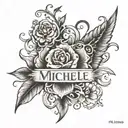 the name "MICHELLE" tattoo design idea