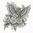 the name "MICHELLE" tattoo design idea