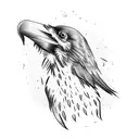 raven and dove tattoo design idea