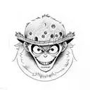 monkey D. Luffy tattoo design idea