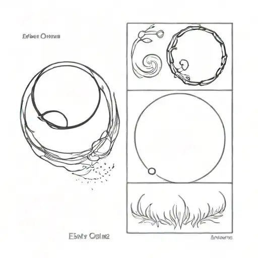 enso circle tattoo design idea