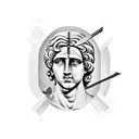 alexander the great, daedalus greek mythology tattoo design idea