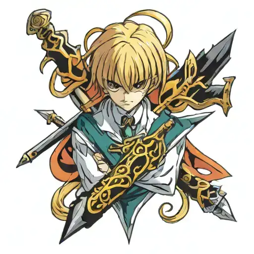 kurapika tattoo design idea