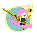 Finn from adventure time with the master sword from the legend of zelda tattoo design idea