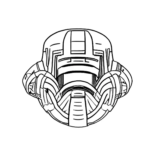 Spartan helmet with "Embrace the suck" written tattoo design idea