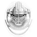 Spartan helmet with "Embrace the suck" written tattoo design idea