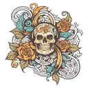 A N M K C signature tattoo design idea