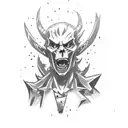 Darkness Devil chainsaw man tattoo design idea