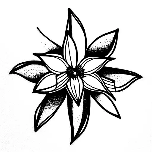 daffodils, daisies, gemini constellation tattoo design idea