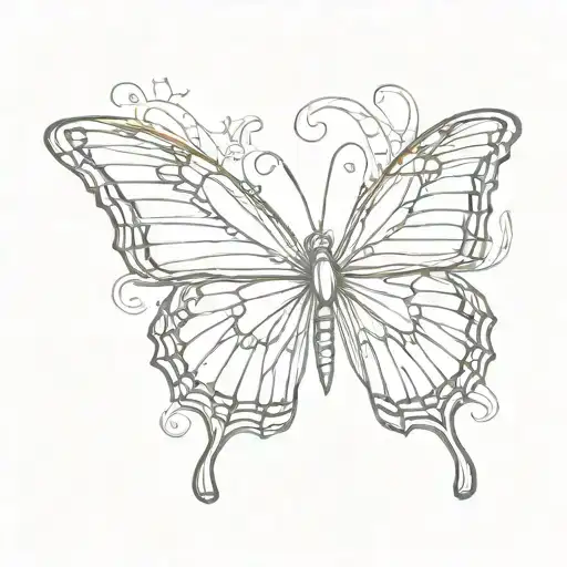monarch butterfly with 555 in the middle   tattoo design idea