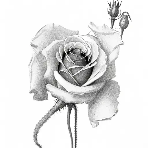 VERY simple bouquet with 1 rose, 1 carnation, 1 poppy, 1 holly berry, and 1 violet tattoo design idea