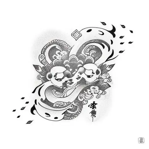 love is dangerous tattoo design idea