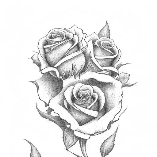 grim reaper, roses tattoo design idea