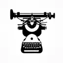 Táimid ag déanamh go hiontach text in typewriter fornt tattoo design idea