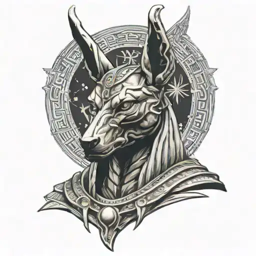 Anubis tattoo design idea