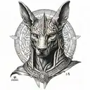Anubis tattoo design idea