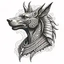 Anubis tattoo design idea