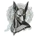 Anubis tattoo design idea