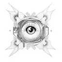 anime sakura eye tattoo design idea