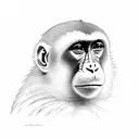 monkey tattoo design idea