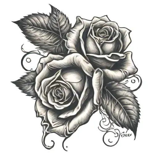 boxing glove morph rose  tattoo design idea
