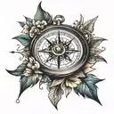 compass tattoo design idea