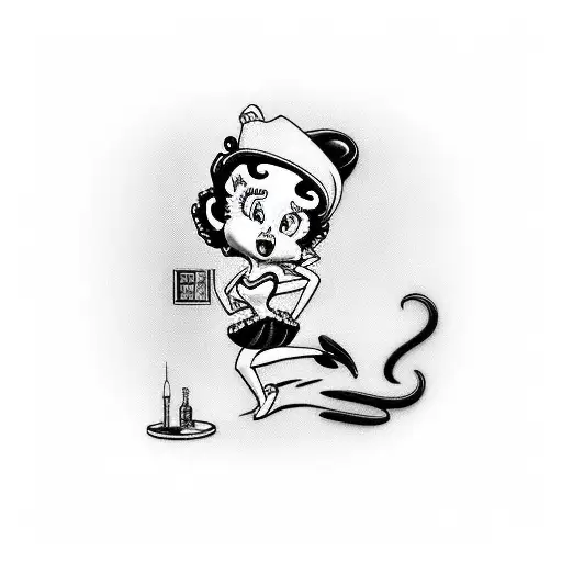 betty boop  tattoo design idea