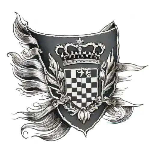 croatian flag tattoo design idea