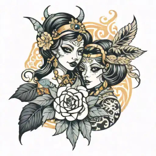 Kali and Tessa tattoo design idea