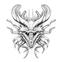 dragon and crab tattoo design idea