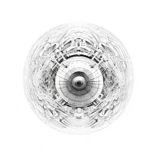 dyson sphere tattoo design idea