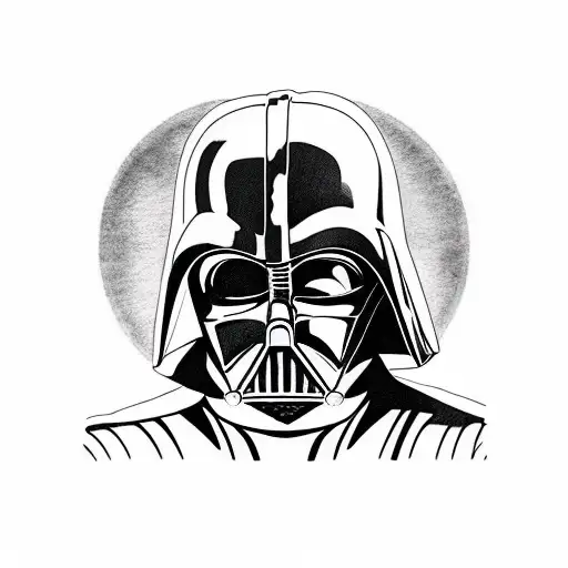 darth vader vs anakin skywalker tattoo design idea