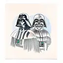 darth vader vs anakin skywalker tattoo design idea