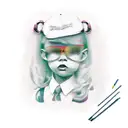 daddy's lil slut tattoo design idea
